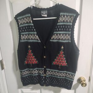 Southern Lady Elegant Black Knit Sweater